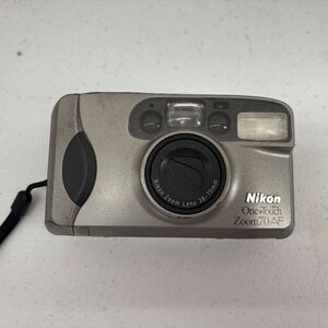 Nikon One Touch Zoom 70 AF QD Quartz Date 35mm Film Camera Point & Shoot Works